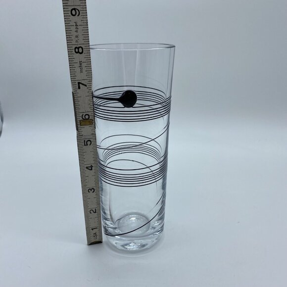 Kosta Boda Bertil Vallien Signed Art Glass Vase Black Spiral Design MCM Swedish - Picture 9 of 14